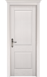 Дверь Элегия белая ДГ брашированная